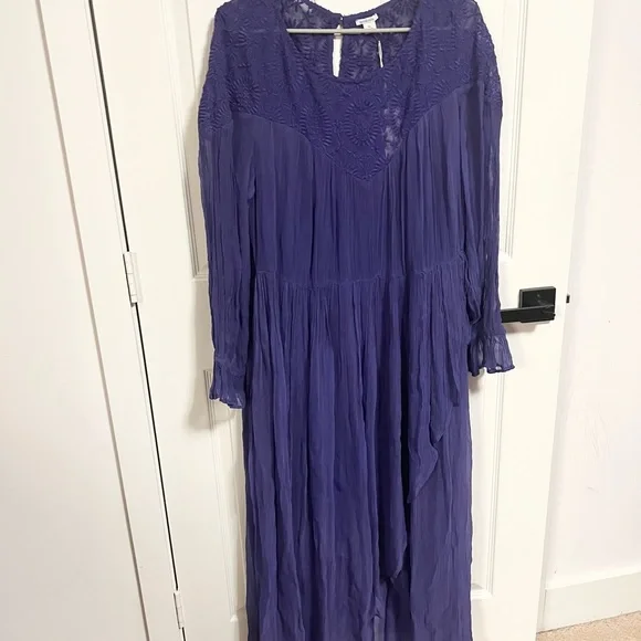 NWT Sundance Rivoli Dress In Lapiz Prairie Cottagecore size XL - Picture 8 of 10